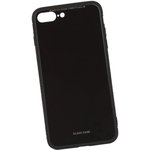 Чехол "LP" для iPhone 7 Plus/8 Plus "Glass Case" (черное стекло/коробка)