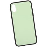 Чехол "LP" для iPhone X/Xs "Glass Case" (салатовое стекло/коробка)