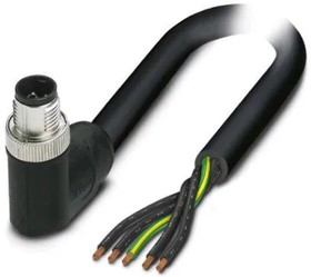 1414835, Sensor Cables / Actuator Cables 5POS Power Cable Black-Gray 1.5m