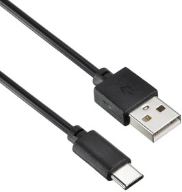 Фото 1/5 Кабель Digma USB Type-C (m) - USB (m), 1.2м, 2A, черный [type-c-1.2m-blk]