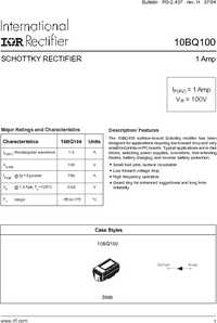 VS-10BQ100-M3/5BT, Диод Шоттки 1А 100В [SMB / DO-214AA] (=VS ...