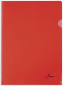 Пластиковая папка-уголок А4, 180мкм, красная, 20 шт 040031