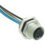 21033112501, Female 5 way M12 to Unterminated Sensor Actuator Cable, 500mm