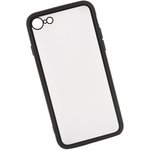 Чехол "LP" для iPhone SE 2/8/7 "Glass Case" с черной рамкой (прозрачное ...