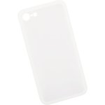 Чехол "LP" для iPhone SE 2/8/7 "Glass Case" с белой рамкой (прозрачное ...