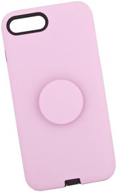 Фото 1/5 Чехол "LP" для iPhone 7 Plus/8 Plus "PopSocket Case" (розовая/коробка)