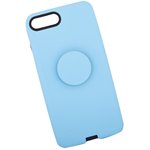 Чехол "LP" для iPhone 7 Plus/8 Plus "PopSocket Case" (голубая/коробка)