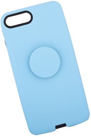 Фото 1/5 Чехол "LP" для iPhone 7 Plus/8 Plus "PopSocket Case" (голубая/коробка)