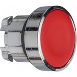 Pushbutton, unlit, groping, waistband round, red, front ring silver ...