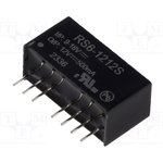 RS6-1212S, Isolated DC/DC Converters - Through Hole 6W 9-18Vin 12Vout 500mA SIP8