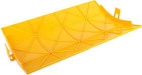 Крышка внешнего изгиба 45° оптического лотка 360 мм, желтая LAN-OT360-EC45C
