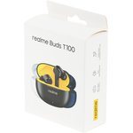 Гарнитура внутриканальные Realme Buds T100 RMA2109 черный беспроводные bluetooth ...
