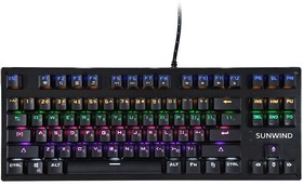 Фото 1/10 Клавиатура SunWind SW-K900G, USB, черный [1422332]