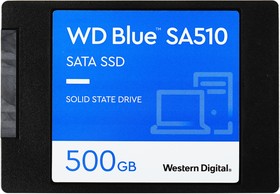 Фото 1/10 Накопитель SSD WD SATA-III 500GB WDS500G3B0A Blue 2.5"