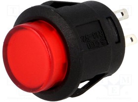R13523BL05BRL1, Переключатель кнопочный 2 SPST-NO 1, красный 50мОм