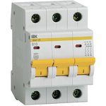 Выключатель автоматический модульный 3п B 10А 4.5кА ВА47-29 ИЭК MVA20-3-010-B