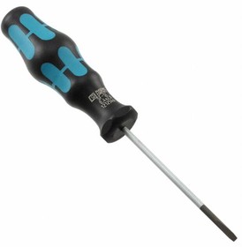 1212546, Screwdriver - flat bladed - size: 0.4 x 2.0 x 60 mm - 2-component grip - with non-slip grip