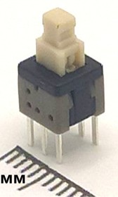 Фото 1/3 Микропереключатель с фиксацией, 5.8x5.8x10mm (PS-5850A-6PL)