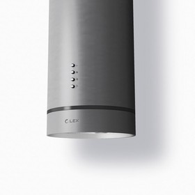 Фото 1/2 Вытяжка каминная LEX Tubo Isola 350 INOX, нержавеющая сталь, кнопочное управление [chat000023]