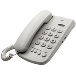126901, Телефон проводной teXet TX-241 светло-серый