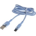 NB198 blue, Кабель USB Type C 1м голубой XO