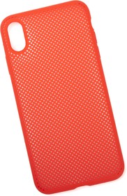 Фото 1/4 Чехол "LP" для iPhone Xs Max "Silicone Dot Case" (красный/коробка)