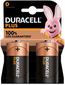 Батарейки Duracell LR20 2BL PLUS (блистер 2шт)