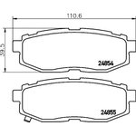 2485401, Колодки тормозные дисковые задн SUBARU: TRIBECA 05- с противошумной ...