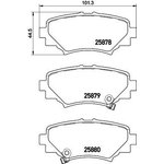 2587801, Колодки тормозные дисковые задние MAZDA 3 13-