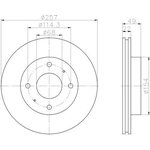 92056300, Диск тормозной INFINITI G20 90-97, NISSAN 200 SX 88-94, ALMERA II 00- ...