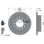 Диск тормозной задний с покрытием PRO LEXUS/TOYOTA/TOYOTA (FAW) TEXTAR 92170103