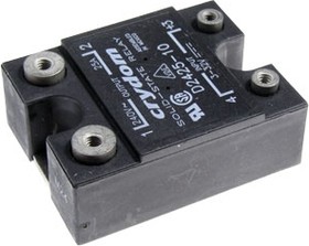 Фото 1/4 D2425-10, Solid-State Relay - Control Voltage 3-32 VDC - Max Input Current 12 mA - Output 24-280 VAC - Max Load Current 25 ...