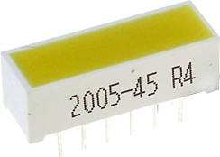 DF3YD, LED Bars & Arrays Yellow 588nm 31mcd Diffused Light Bar