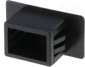 Фото 1/3 BPE-SC-1-01, Stopper; polyamide; black; UL94V-2; Panel thick: 1.4?3.5mm; C: 12mm