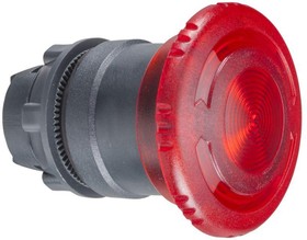 Фото 1/2 ZB5AW743, Switch Actuators RED T-T-R 40MM ILLUM. MUSHROOM