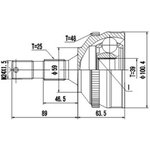 DCV845052, К-кт ШРУСа PEUGEOT 406 2.2, 3.0, 2.0HDI, 3.0HDI -04.