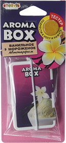 Фото 1/2 Ароматизатор подвесной картон высококапиллярный (ваниль) Aroma Box FOUETTE