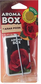 Фото 1/2 Ароматизатор подвесной картон высококапиллярный (роза алая) Aroma Box FOUETTE