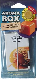 Фото 1/2 Ароматизатор подвесной картон высококапиллярный (карамель сливочная) Aroma Box FOUETTE