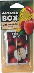 Фото 1/2 Ароматизатор подвесной картон высококапиллярный (яблочный сок) Aroma Box FOUETTE
