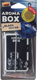 Фото 1/2 Ароматизатор подвесной картон высококапиллярный (лед черный) Aroma Box FOUETTE