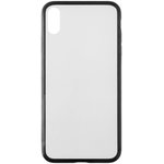 Чехол "LP" для iPhone Xs Max "Glass Case" с черной рамкой (прозрачный стекло/коробка)