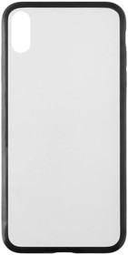 Фото 1/2 Чехол "LP" для iPhone Xs Max "Glass Case" с черной рамкой (прозрачный стекло/коробка)