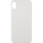 Чехол "LP" для iPhone Xs Max "Glass Case" с белой рамкой (прозрачный стекло/коробка)
