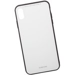 Чехол "LP" для iPhone Xs Max "Glass Case" (белое стекло/коробка)