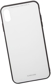 Фото 1/4 Чехол "LP" для iPhone Xs Max "Glass Case" (белое стекло/коробка)