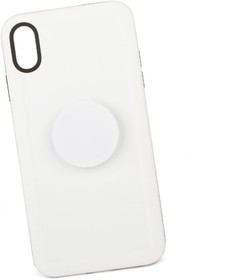 Фото 1/5 Чехол "LP" для iPhone Xs Max "PopSocket Case" (белая/коробка)