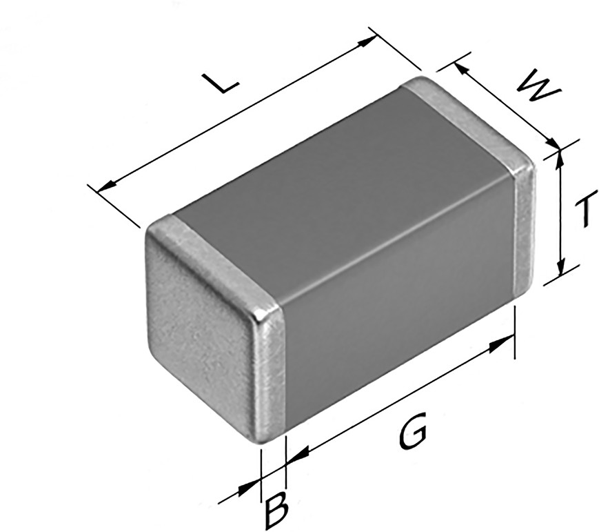 CGA2B2NP01H010C050BA, 1pF Multilayer Ceramic Capacitor MLCC, 50V dc V ...