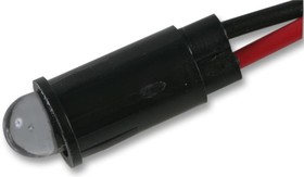 Фото 1/3 559-6101-007F, Светодиодный индикатор в панель, фиксация защелкой, Красный, 1.9 В DC, 6.35 мм, 20 мА, 2.1 кд