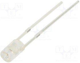 OSO5PA3HA1F, LED; 3mm; orange; 220?300mcd; 100°; Front: flat; 1.9?2.4V; -30?85°C